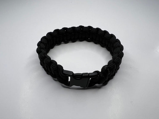 Black Paracord Bracelet.