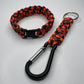 Orange Camo Paracord Bracelet & Keychain.