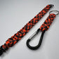 Orange Camo Paracord Bracelet & Keychain.