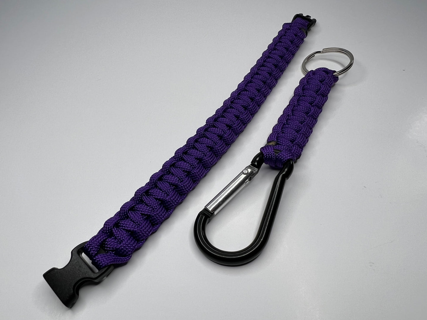 Purple Paracord Bracelet & Keychain