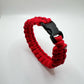 Red Paracord Bracelet & Keychain