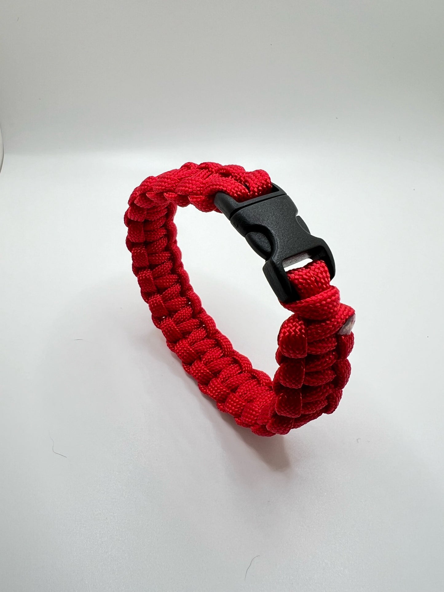 Red Paracord Bracelet & Keychain