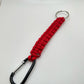 Red Paracord Bracelet & Keychain