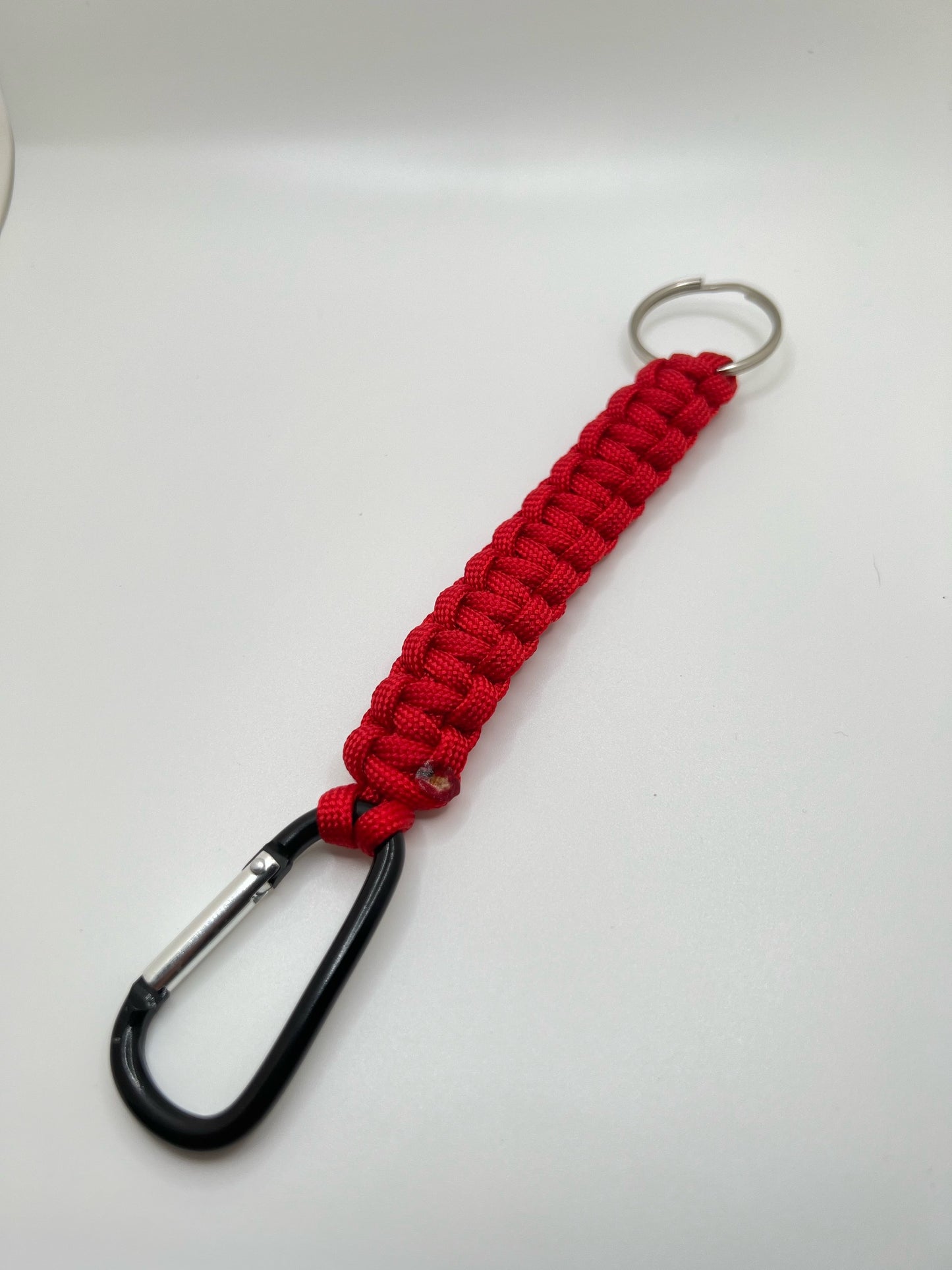 Red Paracord Bracelet & Keychain