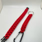 Red Paracord Bracelet & Keychain